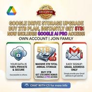 Google AI PRO Google Drive Storage + Gmail + Photos UPGRADE OWN EMAIL Join Family Google Drive Cloud