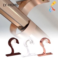 LY 1Pc Curtain Rod Brackets, Wall-Mounted Home Ceiling Rod Installation Hook, Durable Crossbar Fixing Clip Thickening Aluminum Alloy Drapery Hanging Rack For Kitchen Living Room