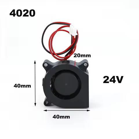 4020 2Pin 4cm DC 24v 40mm 20mm Blower Turbo Cooling Fan Brushless for 3D Printer Cooler 40x40x20MM J