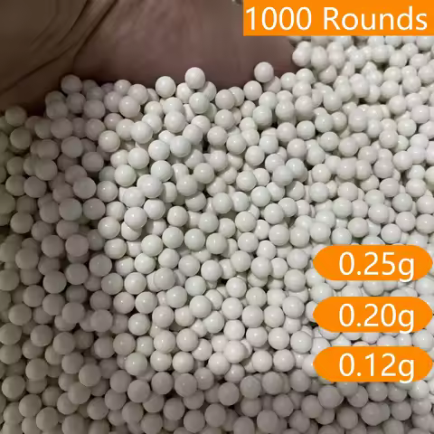 1000 Rounds Airsoft BB Balls 6mm 0.25g/0.2g/0.12g Paintball BB Bullets Strikeball for Airsoft Shooti