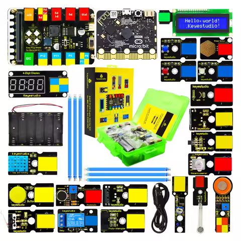 Keyestudio EASY PLUG Super Starter Kit For BBC Microbit V2 STEM Education Programming Kit Electronic