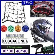 TWC Motorcycle Net Flexi Helmet Net Stretchable Cord Jaring Motor Hemlet Beg Motorsikal Luggage Net 