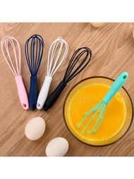 1入隨機顏色迷你矽膠打蛋器,廚房工具,廚房小機器,可用於攪拌、打蛋、攪打、攪拌等,廚房配件