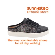 Sunnystep - Elevate lace-up mules - Coco Black - Most Comfortable Walking Shoes