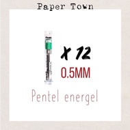 Pentel EnerGel Roller Pen Refill 0.5mm / 0.7mm 12Pcs