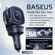 Baseus หัวชาร์จ สายชาร์จในรถ ที่ชาร์จในรถ type C 60W รองรับ PDQCSCP Fast Charging ที่ชาร์จในรถยนต์