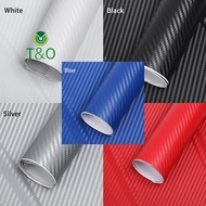 [T&O-t] 3D Carbon Fiber Vinyl Car Wrap Sheet Roll Film Stier Decal 127x30cm [new]