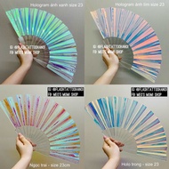 Hologram plastic fan size 23cm super light | Rave Fan | Rave accessories - EDM accessories - Music f
