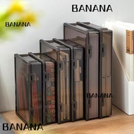 BANANA1 Certificate Storage Box, Dustproof A4 A4 File Box,  Plastic Transparent Multifunctional Data