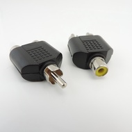 2 RCA Y Splitter connector AV Audio Video Plug Converter cable Male Female Plug  SGK1