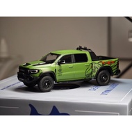 1:64 596 Green Dinosaur Ram 1500 TRX Pickup Sports Model Diecast Metal Display Car New
