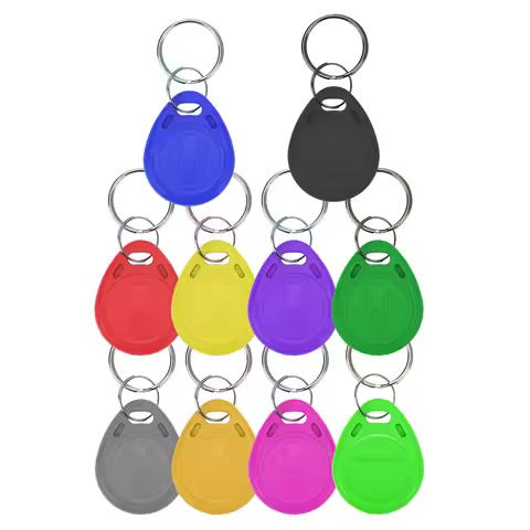 10pcs 125KHz Read-Only RFID TK4100 EM4100 Proximity Keyfobs Smart Secure Door Entry Access Control I