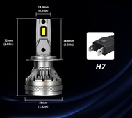 Đèn LED Pha Cos Ô Tô Xe Hơi Siêu Sáng Cao Cấp NovSight N37 22000LM 6500K Chân Cắm H1 H3 H4 H7 H11 90