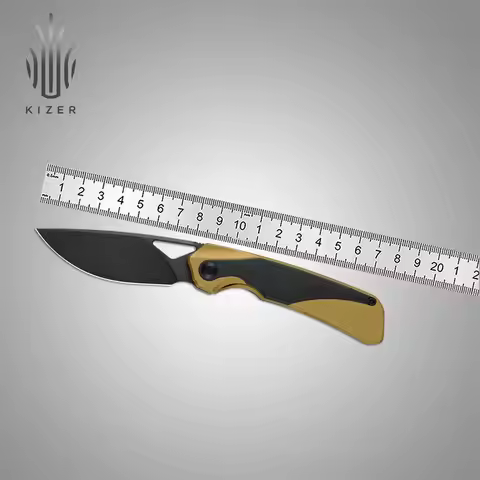 Kizer Pocket Folding Knife Ki3735A1/A2/A3/A4 Topsail 2025 New Arrivals S45VN/M390 Steel Blade Titani