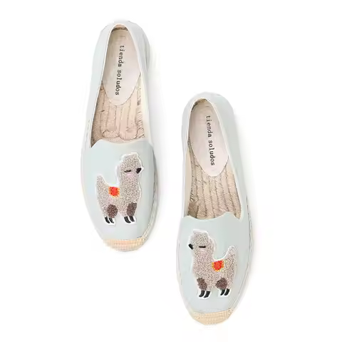 Espadrilles Mujer Platform Flat Fishermen Sapatos Lady Casual Rubber Outsole Off-duty Days Flax Stra