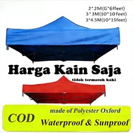6x6  10x10 10X15 Canvas only market canopy / kanvas kanopi / kain kanopi khemah pasar