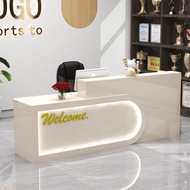 [Tahan Lama] Bar counter, cashier counter, beauty salon, shop, clothing store counter, training inst