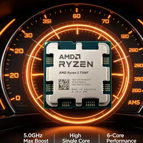 Live Stream Video Render CPU R5 7500F AM5 Interface High Multi-Core Performance Tray Chip