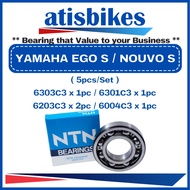NTN YAMAHA EGO S / NOUVO S ( 5pcs/Set ) Engine Transmission Bearings NTN-8E-NK15X25X12-3 / TM-SC0423