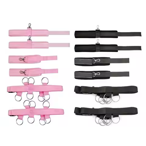 SM binding bed strap with one or more circles, alternative and adjustable hand and foot cuffs