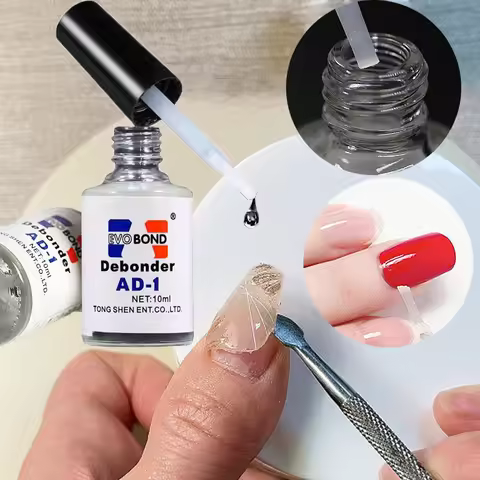 10ml Nail Glue Remover for Press on Nails Professional Glue off Acrylic Nail Rhinestone Decoration N