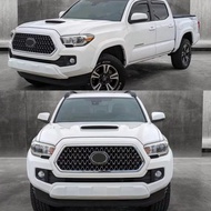 Front Bumper Grill for 2016-2022 Toyota Tacoma Front Grille TRD Style 040 Super White + Gloss Black