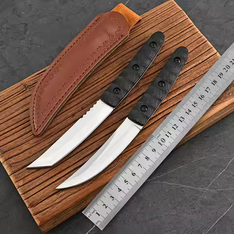 Wilderness Survival Outdoor Knife Camping Defense Knife Wilderness Survival Knife High Hardness Pock