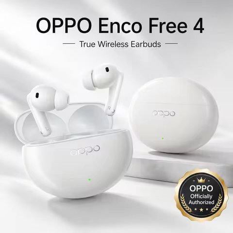 OPPO Enco Free4 Active Noise Cancellation TWS Earphones Wireless Bluetooth LHDC 5.0 IP55 Headphones 