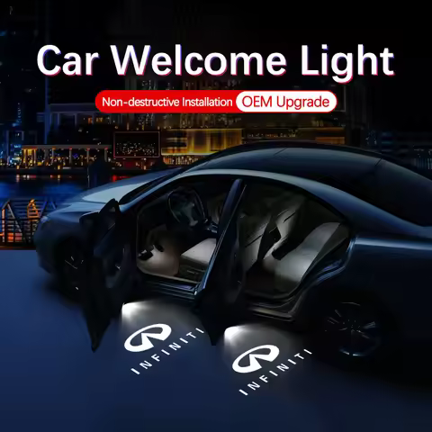 Car Door Logo Projector Welcome Light For Infiniti FX37 FX50 G37 G25 Q50 Q60 QX50 QX70 QX80 M25 EX25