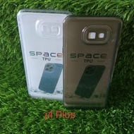 Original Space Clear Silicone Black Samsung J4 Plus/J4 Prime Clear Casing TPU Clear Black Space good