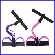 Foot Pedal Resistance Band 6-Tube Elastic Exercise Resistance Bands Tension Trainer Gym Accessories 