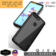 Oppo A37Neo 9A3sA5A71A83A39A57F5F7F9 IPAKY Fashion Transparent Hybrid PC TPU Shockproof Phone Back C