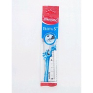 15 cm Maped Ruler 6"/ Maded Ruler/ 15 cm Plastic Ruler Maped/