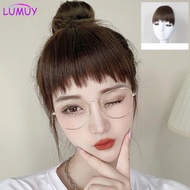 Dog Gnawing Natural Bangs Wigs Piece sideburns Clip thin invisible Fringe Wig Forehead Fake Fringe H