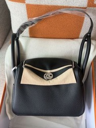 Hermes Lindy 26 黑銀 tc g