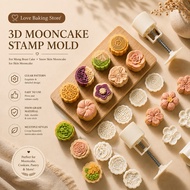 LBS • 𝗡𝗘𝗪 (2026) 50g 63g-80g 100g Mooncake Mold Press Mold Mid-Autumn Moon Cake 多款中秋节月饼模具50克63克80克10