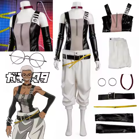 Anime GACHIAKUTA Semiu Grier Cosplay Costume Gachiakuta Grier Semiu Wig Glasses Full Set disfraz adu