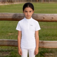 Cavassion Children Girls Equestrian Short-Sleeved T-Shirt Quick-Drying Breathable Competition8102091
