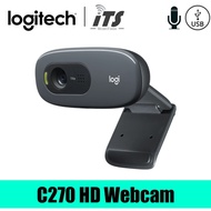 Logitech C270 HD Webcam (30fps/Microphone)