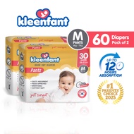Kleenfant Baby Pull-up Pants Diaper Medium-4XL (60 Pads) Disposable Diaper Baby Essentials Diaper Pa