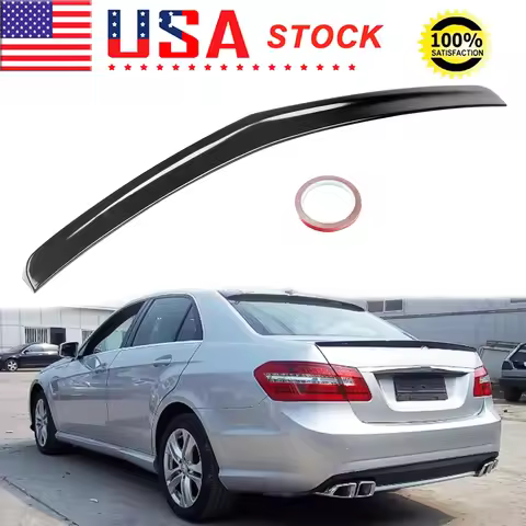 Glossy Black AMG Style Trunk Spoiler Rear Wing Lid Replacement For Mercedes Benz W212 E Class Sedan