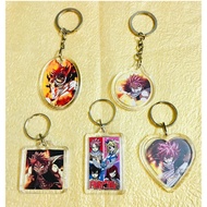 Fairy tail mica keychain in 2 different photo sides
