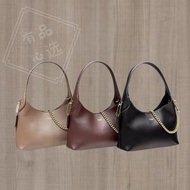 [Wan Version High-End] CAOCH New Style Bag Female Coach New Style Tote Bag Chain Solid Color Genuine