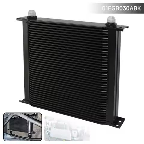 AN10 34/40 Row Aluminum Engine Oil Cooler Radiator Transmission MOCAL Style Black/Silver