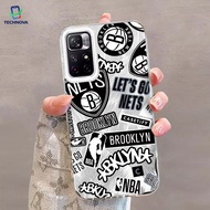 Redmi Logo Basketball Team Case IMD Hologram Feather Case Fashion Suitable for Redmi Note 9A 9I 12 9