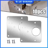 10Pcs Stainless Steel Hinge Repair Plate Cabinet Hinge Fixing Support Plate Hinge Repair Brackets