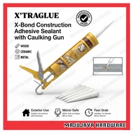 X’TRASEAL X-Bond Construction Adhesive Sealant 300mL Strong Bond Waterproof Glue for Building, Repai