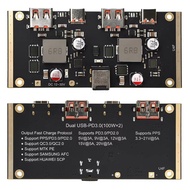 5-Port 100W Lithium Battery Charger Board DC 12-30V Type-C/USB A Mobile Power Bank 18650 Charging Mo