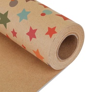 1 Roll 17 inch X 32.8 Feet Birthday Wrapping PaperGift Wrapping Paper RollKraft Wrapping Paper