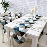 SG BUYEASY Modern Geometric Triangle-Pattern Table Runner - Pn Home Decor